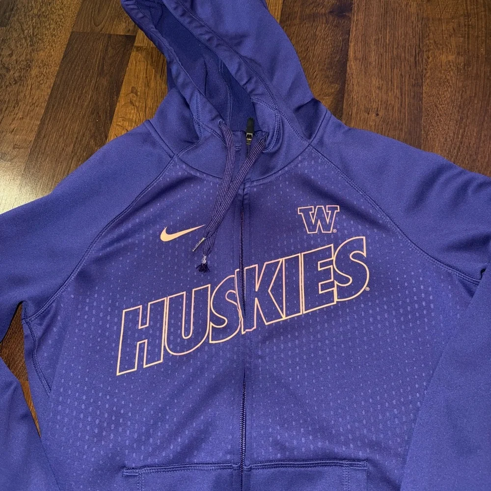 Nike UW Huskies Purple Zip up Hoodie Jacket women’s size MED